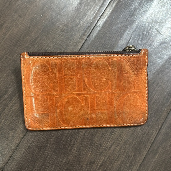 Carolina Herrera Brown Leather Coin Purse - Picture 5 of 6